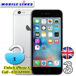 iPhone 6 Unlocking - 3 Network UK